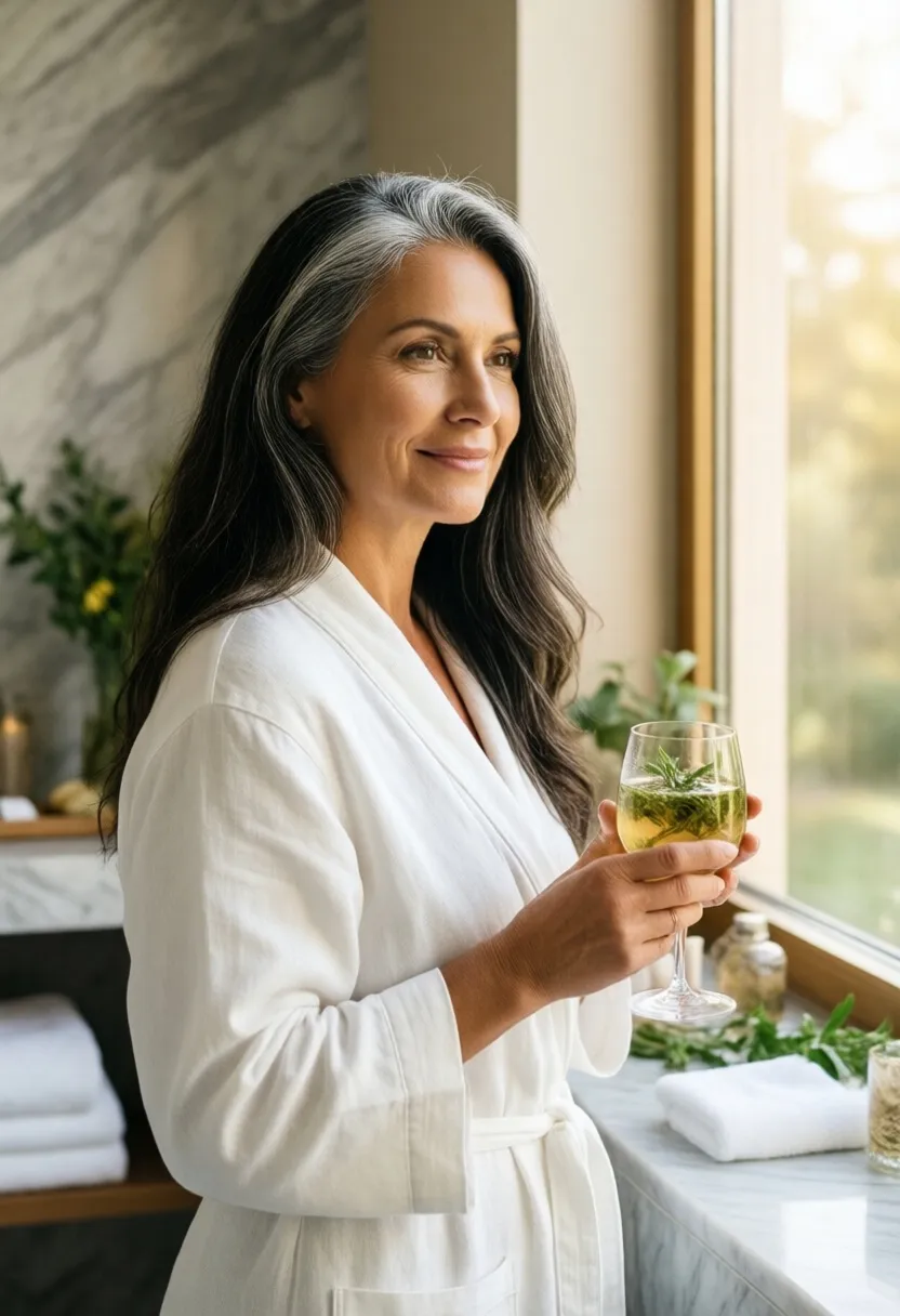 Elegantní žena — rituál péče o tělo